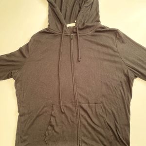 Victoria's Secret Zip Hoodie Black Size Medium